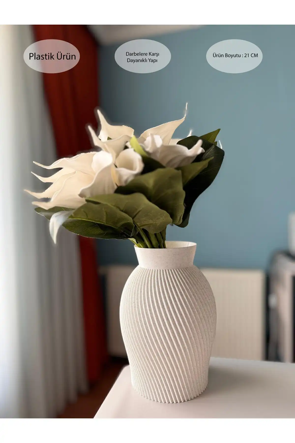 Limon 3D Design Modern Boncuk Vazo ile Şık ve Fonksiyonel Dekorasyon