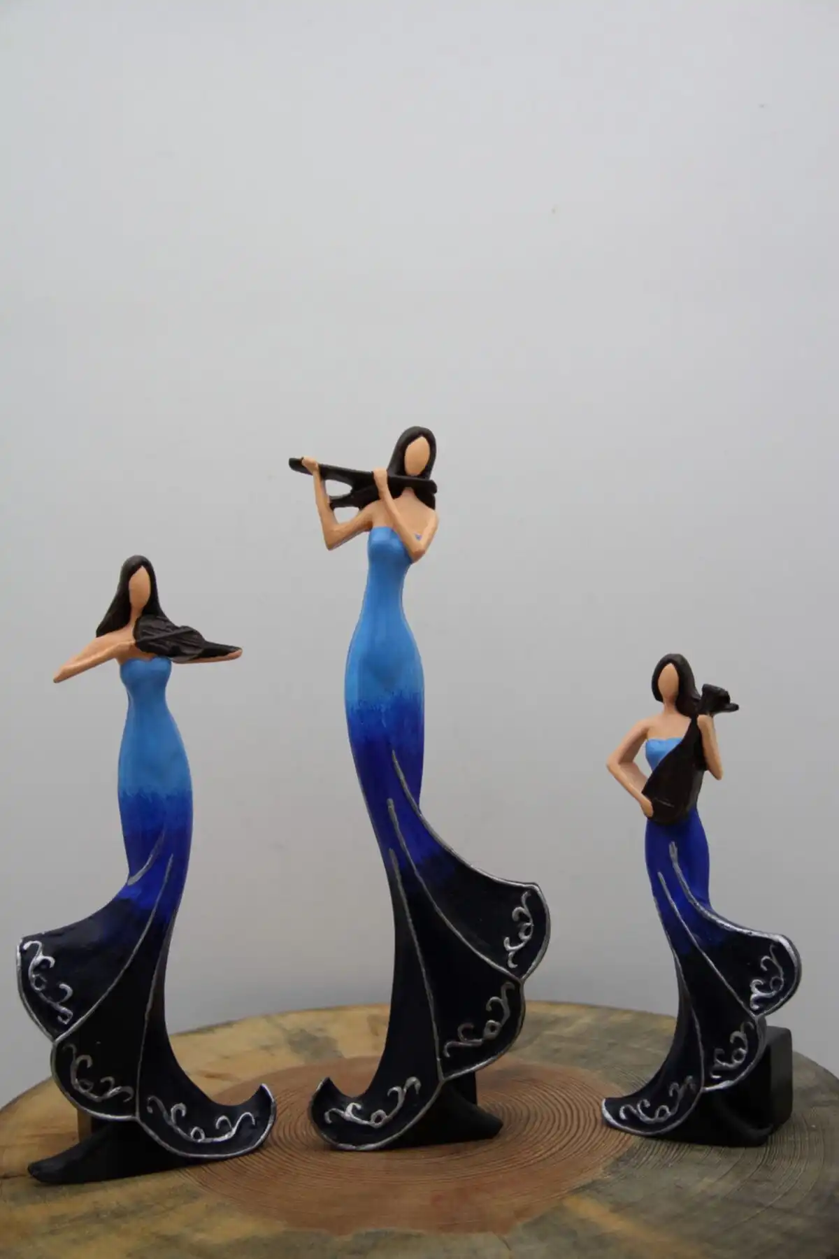 By Damla Collection Müzisyen Kızlar Üçlü Set 2 ile Modern ve Şık Dekorasyon Seçenekleri