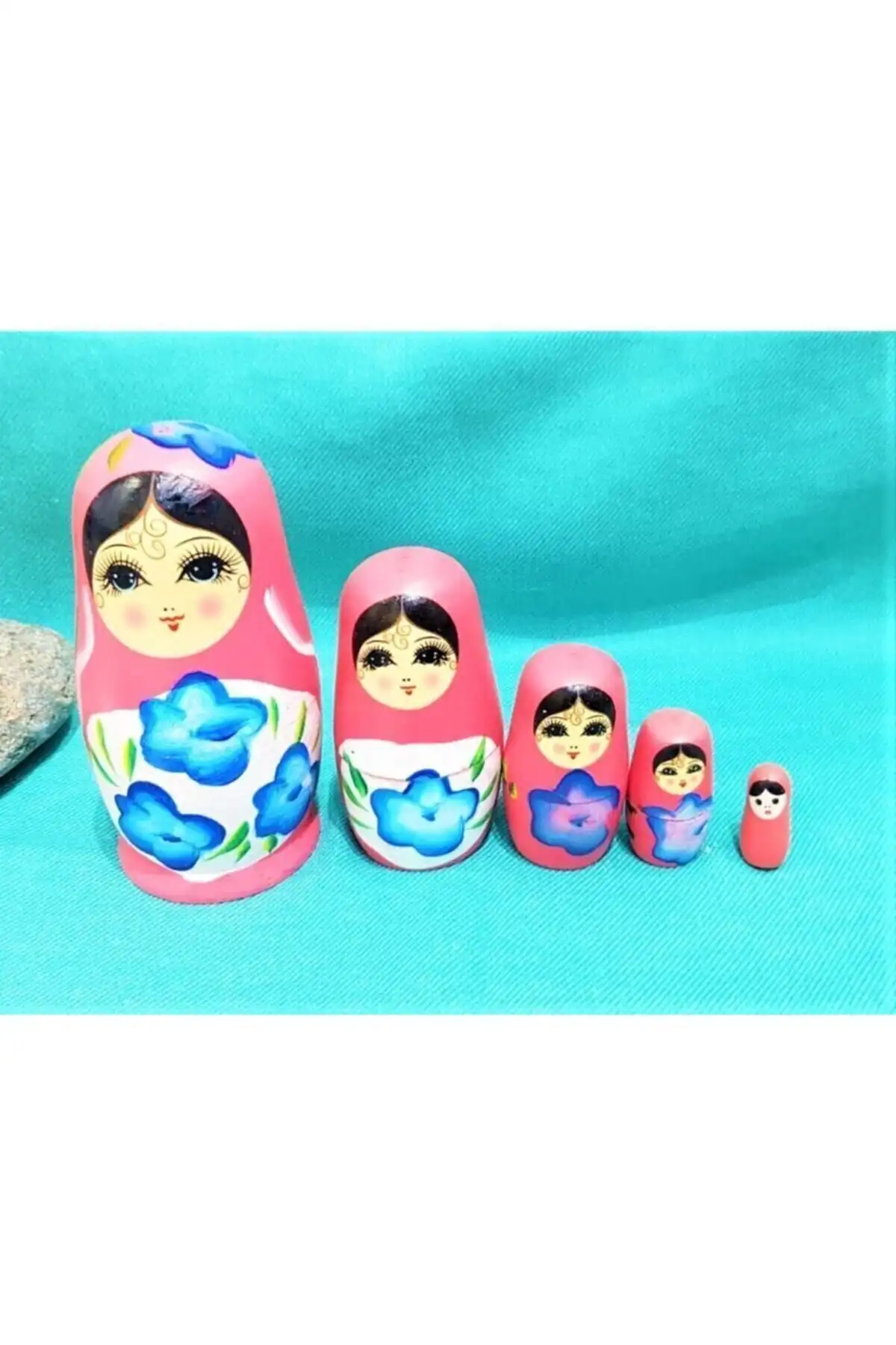 Sevgiliye Özel Günlerde Hediye Olarak Ahşap Matruşka Bebek Seti