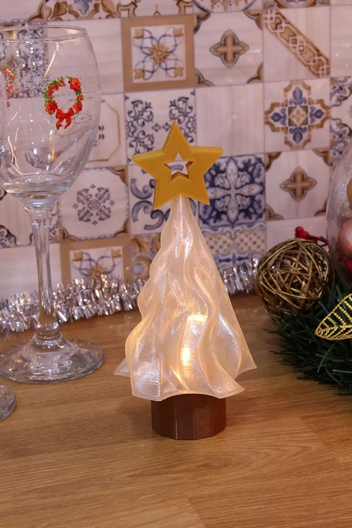 Maflen Led Mum Işıklı Yılbaşı Noel Çam Ağacı Biblosu Özellikleri