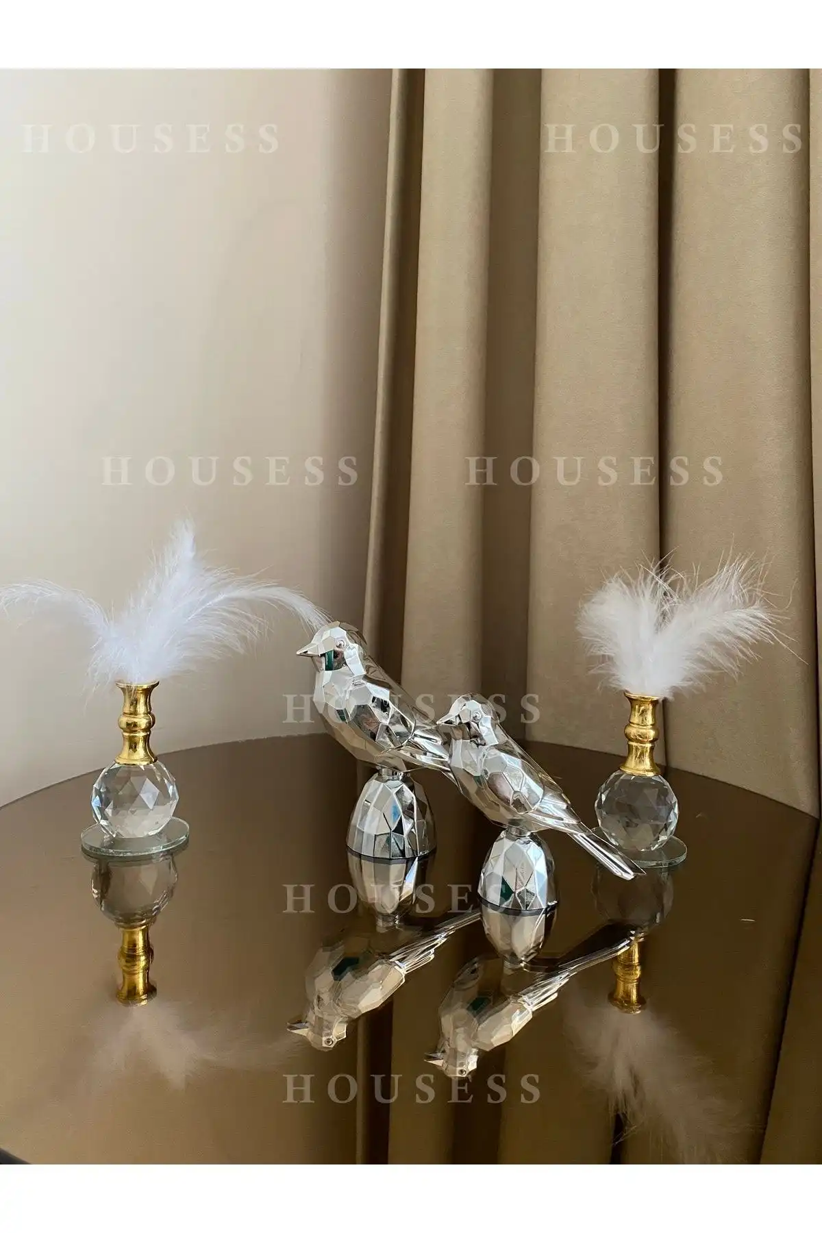Housess Dekoratif Kuş ve Tüylük Seti ile Modern Mekânlar Yaratın