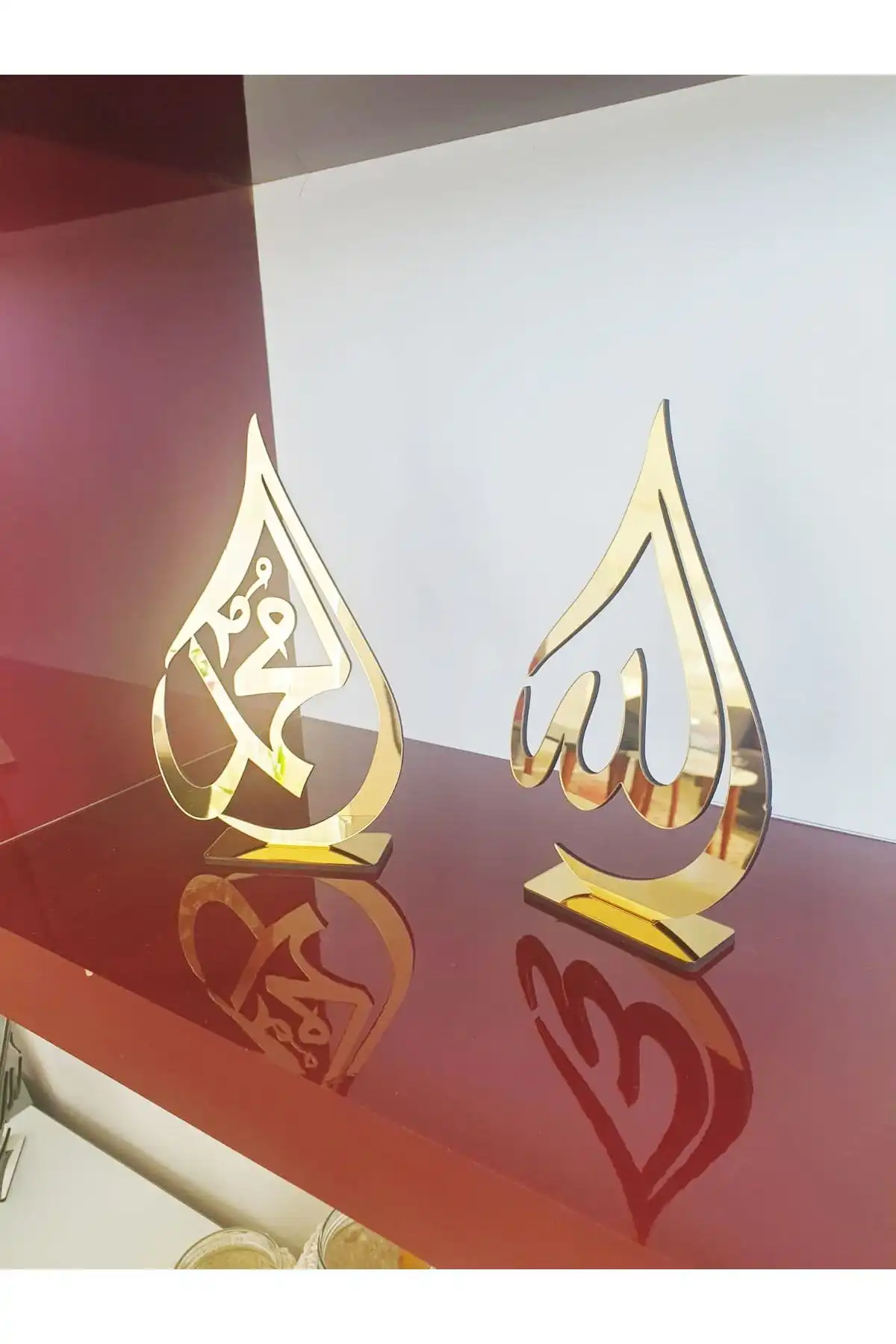 GİZEM SHOP Ayaklı Allah Muhammed Lafzı Pleksi Masa Üstü Biblo Ürün Tanıtımı