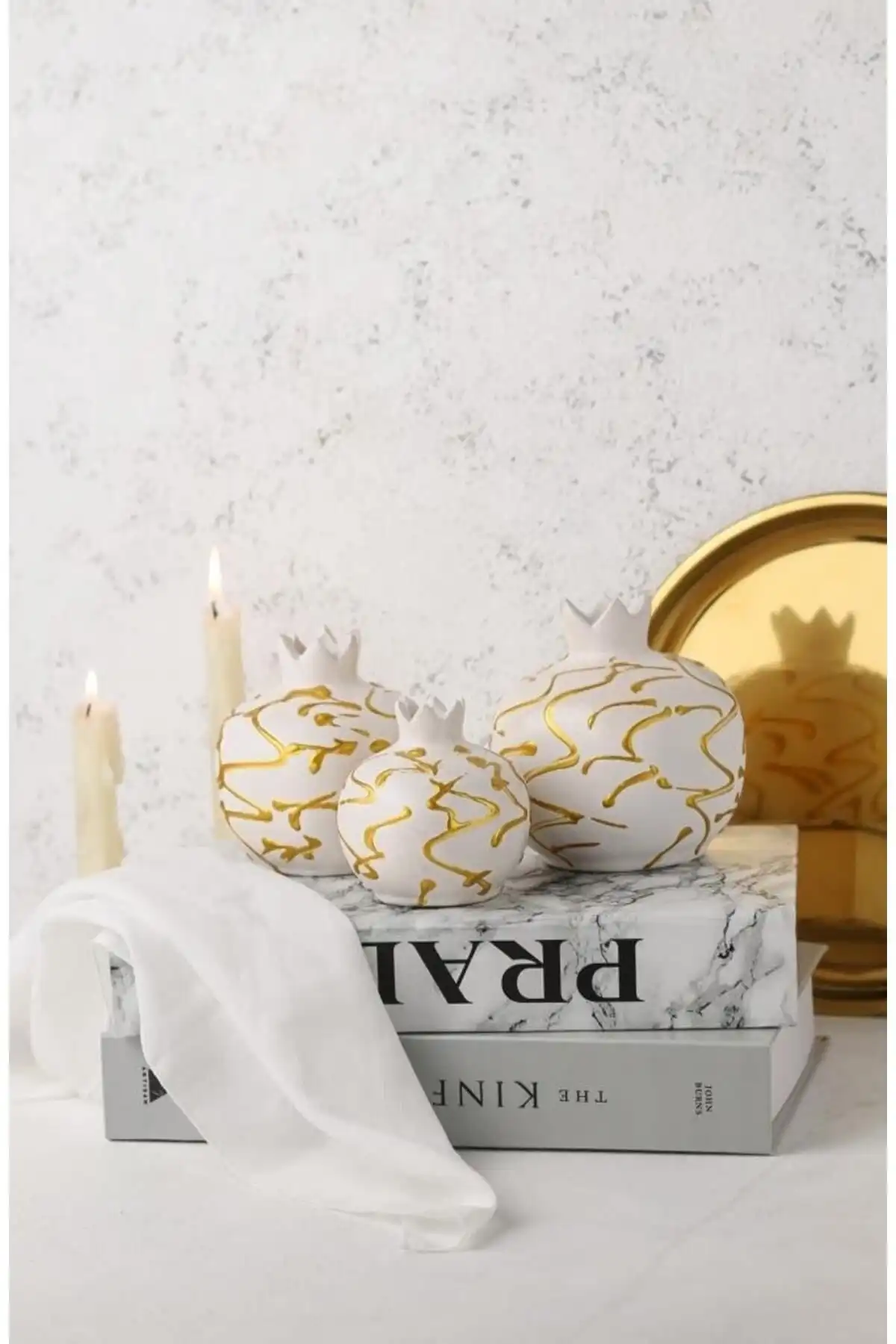 Lalezen Home 3'lü Nar Set ile Modern ve Şık Dekorasyon Fırsatı