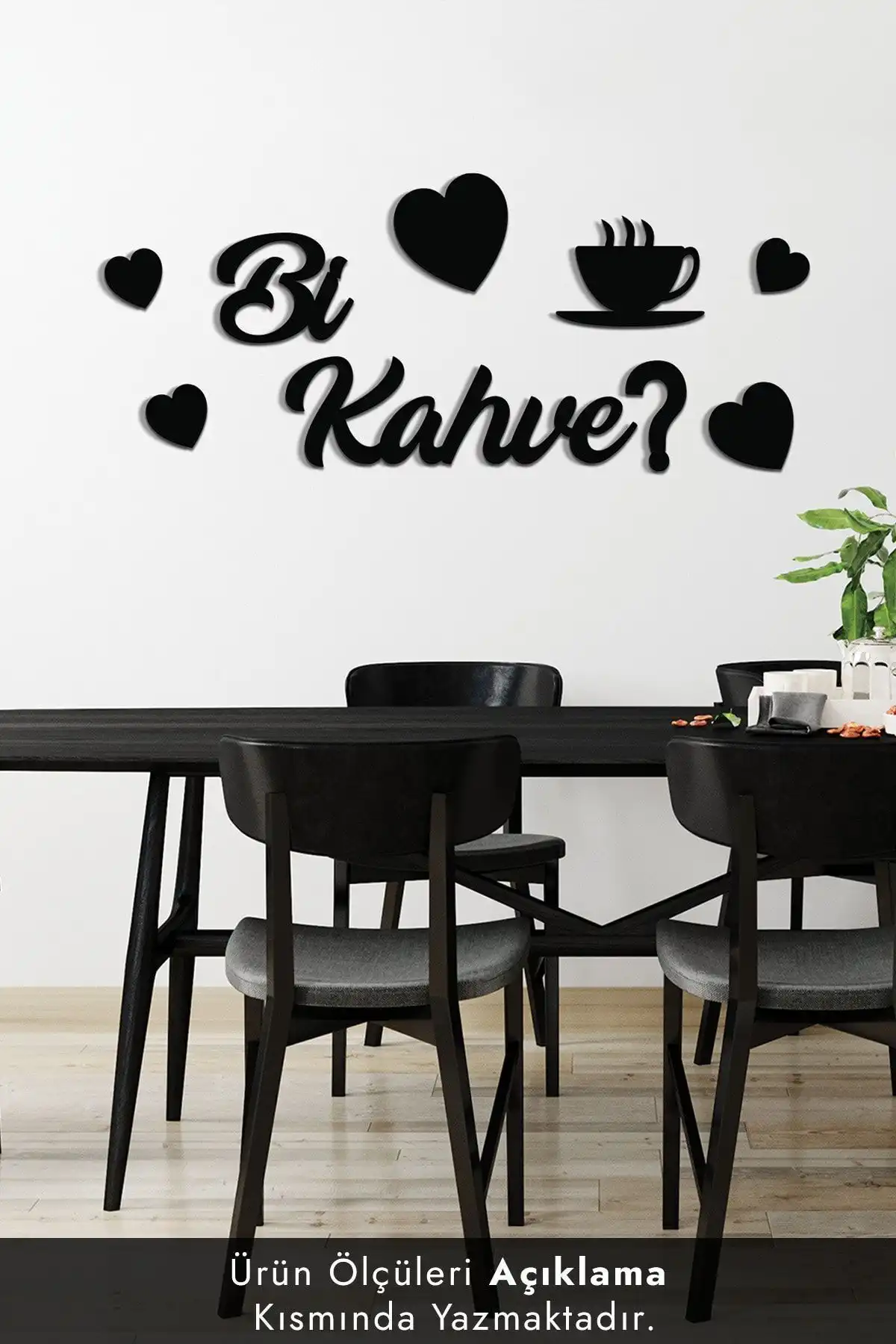 Evimemoda Bi Kahve Tablo ile Modern Duvar Dekorasyonu Sağlayın