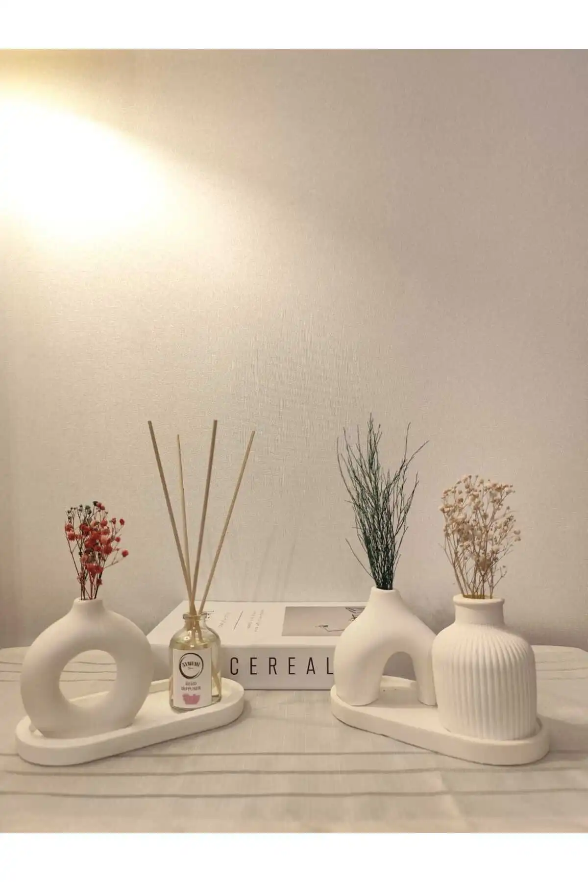 Aymumi Home Dekoratif Oda Kokusu ve Vazo Seti: Estetik ve Ferahlık