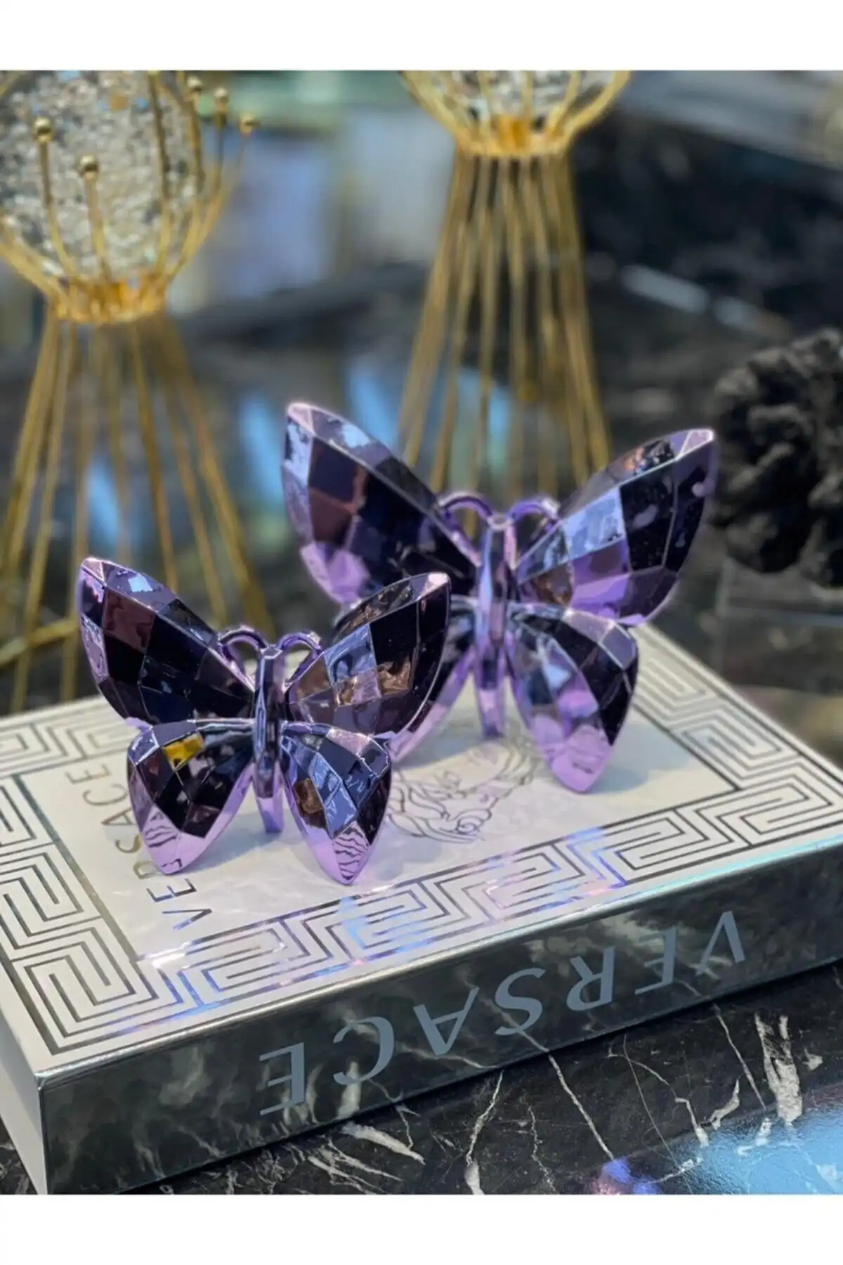 Doremcy Decorative Polyester Butterfly Figurine Set for Home Decor