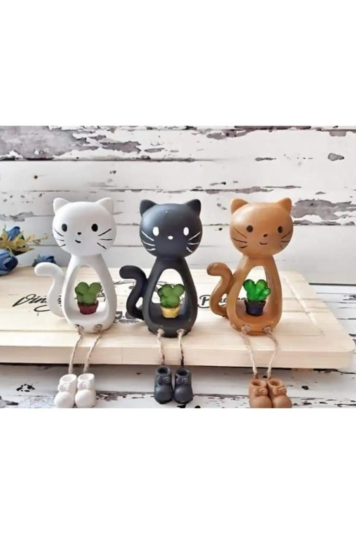Kedi Biblo Ayakları Sallanan İp Ayaklı 3'lü Set: Modern Tasarım