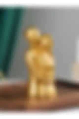 LALEZEN HOME Gold Sonsuz Aşk Heykeli: Modern Dekorasyonun Vazgeçilmezi