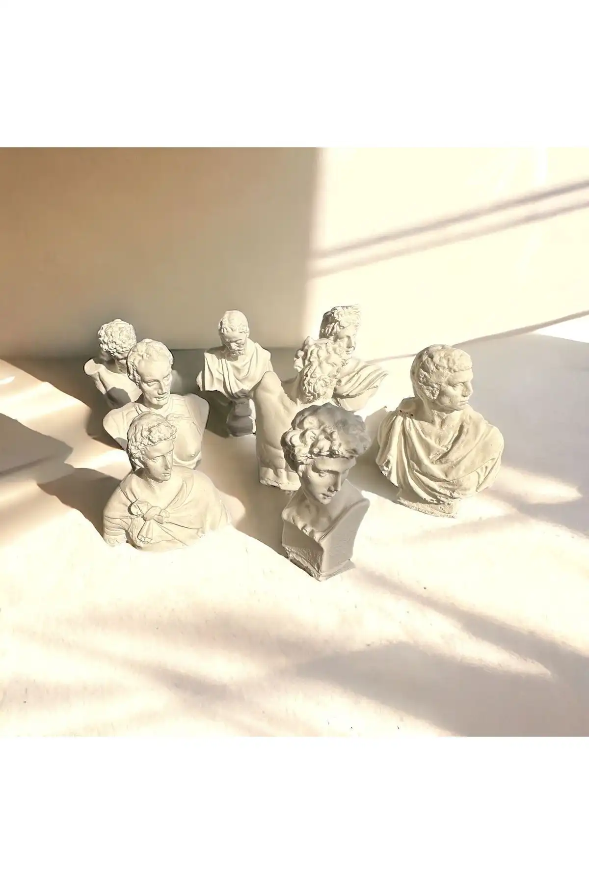 NOCHE DECOR Antik Çağ Mini Heykel Seti ile Modern Dekorasyon