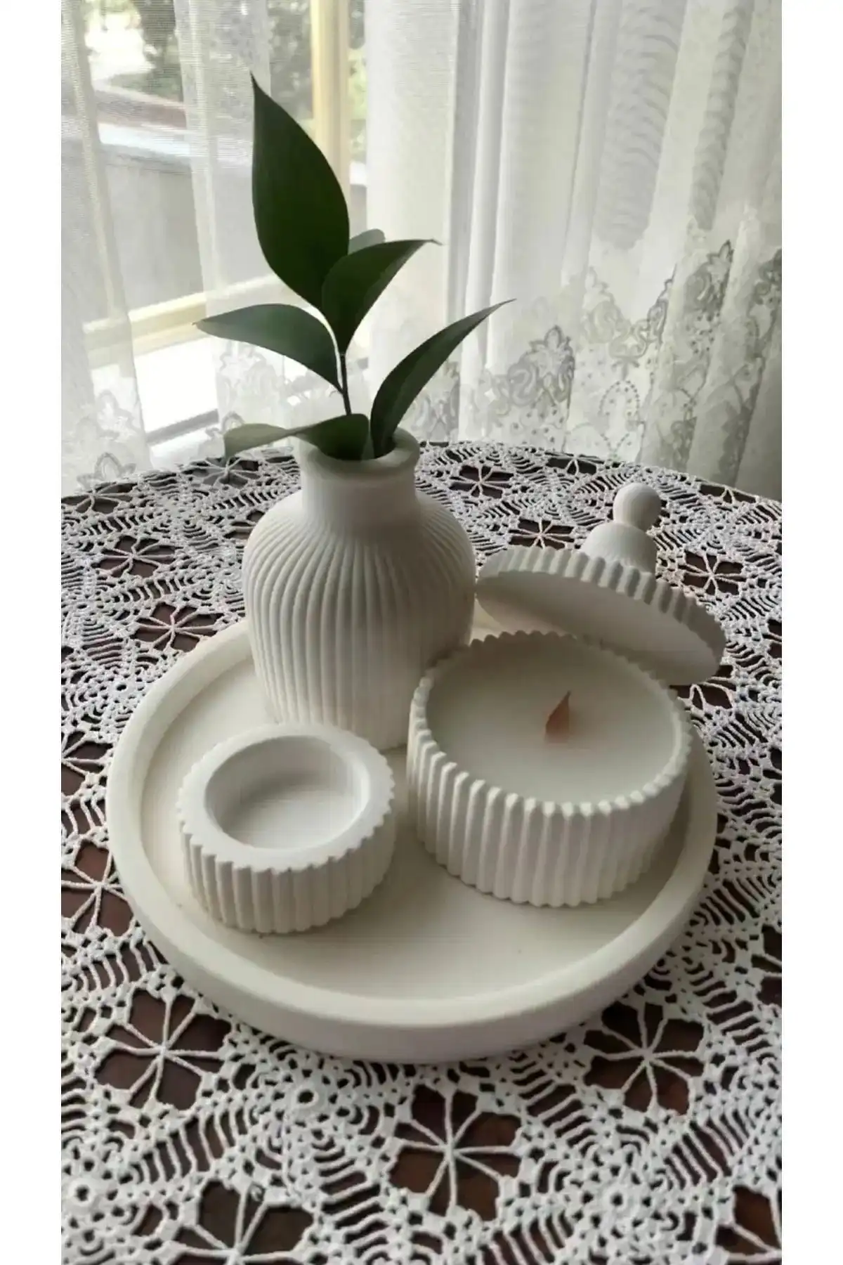 BayCazip Beyaz Renk Kokulu Mum ve Vazo Aksesuar Seti Özellikleri ve Kullanımı