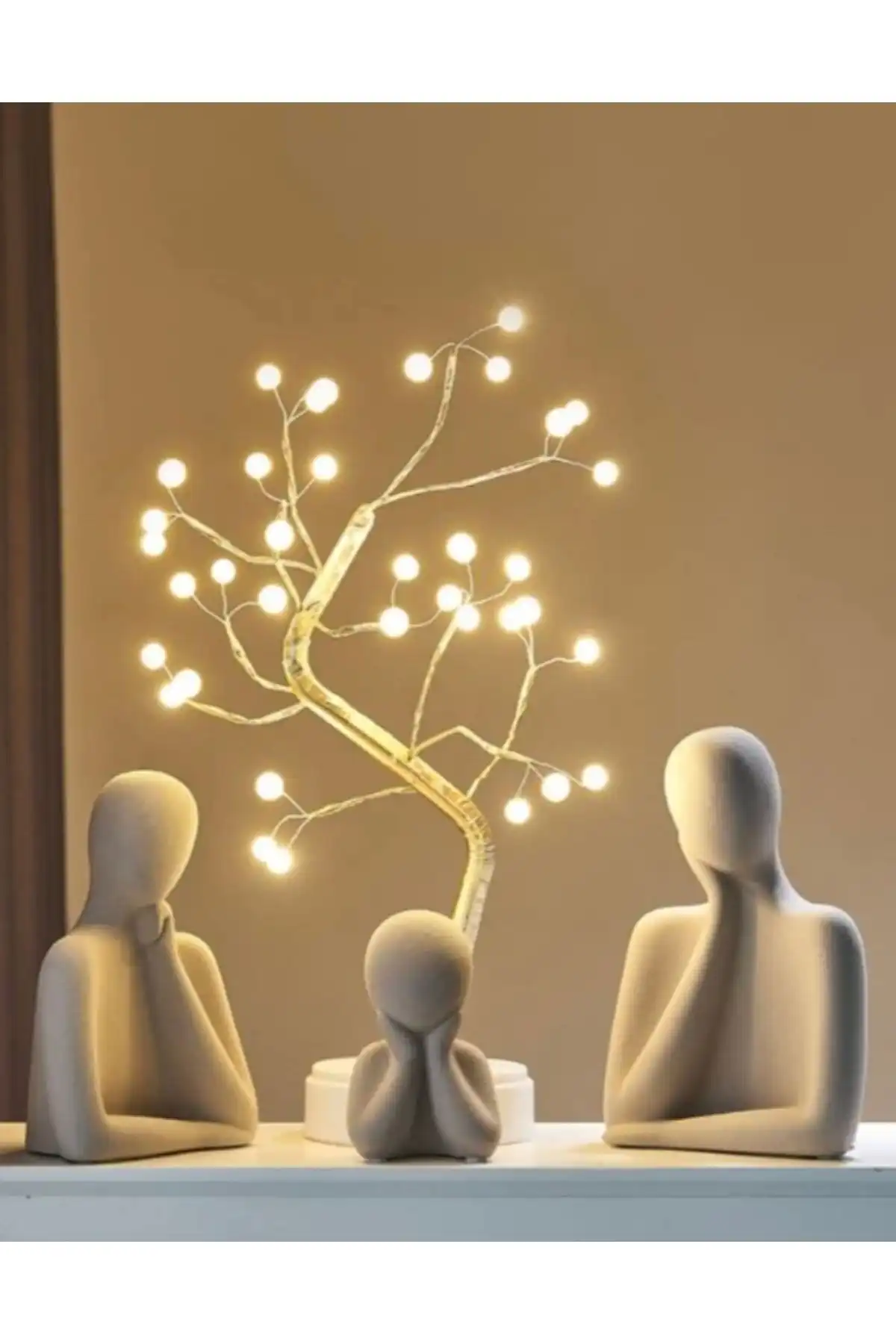LALEZEN HOME Beton Heykel Obje Biblo Aile ile Modern ve Sıcak Dekorasyon