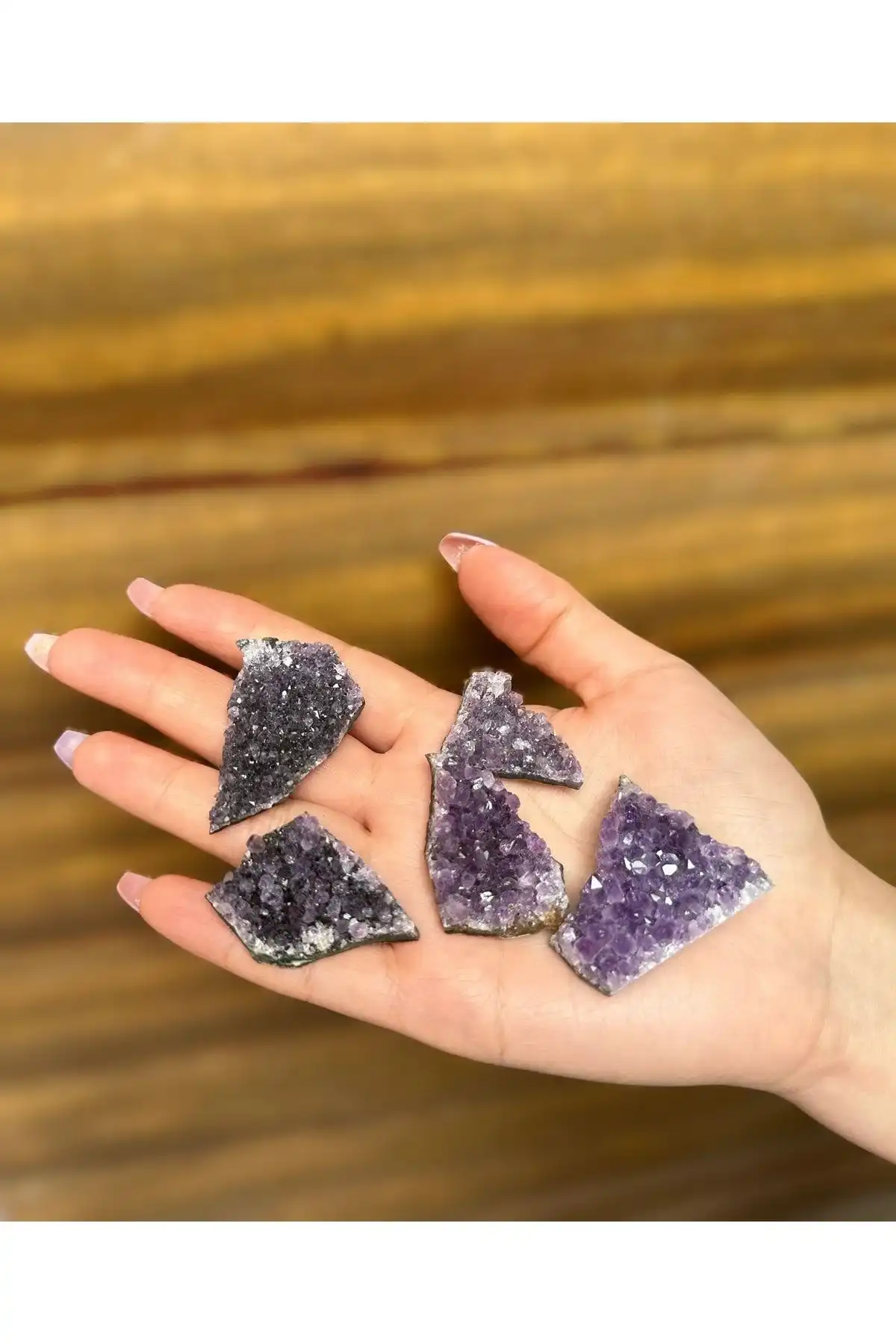 Asya Gems Ametist Parça Doğal Taşlar ile Ev Dekorasyonunu Şıklıkla Tamamlayın