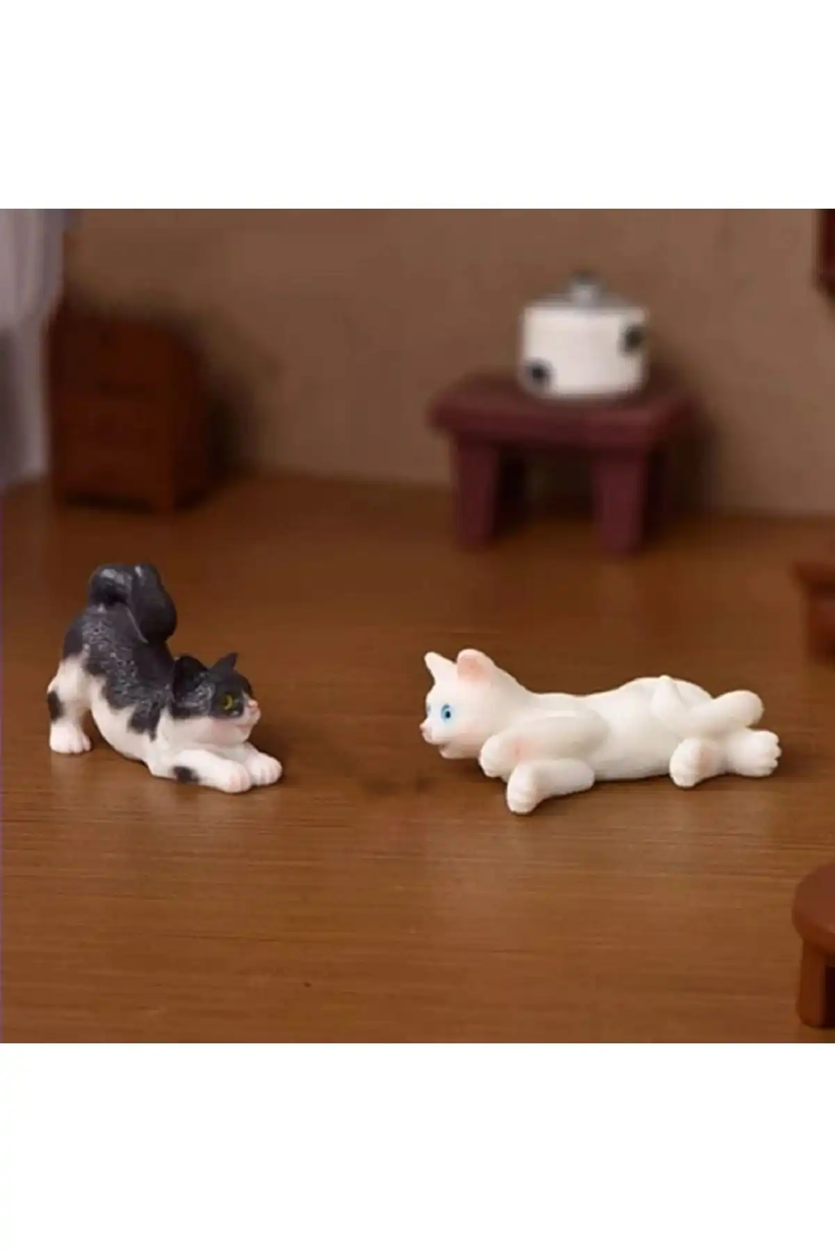 Himi Teraryum 2'li Kedi Saksı Süsü ile Evinizi Şenlendirin