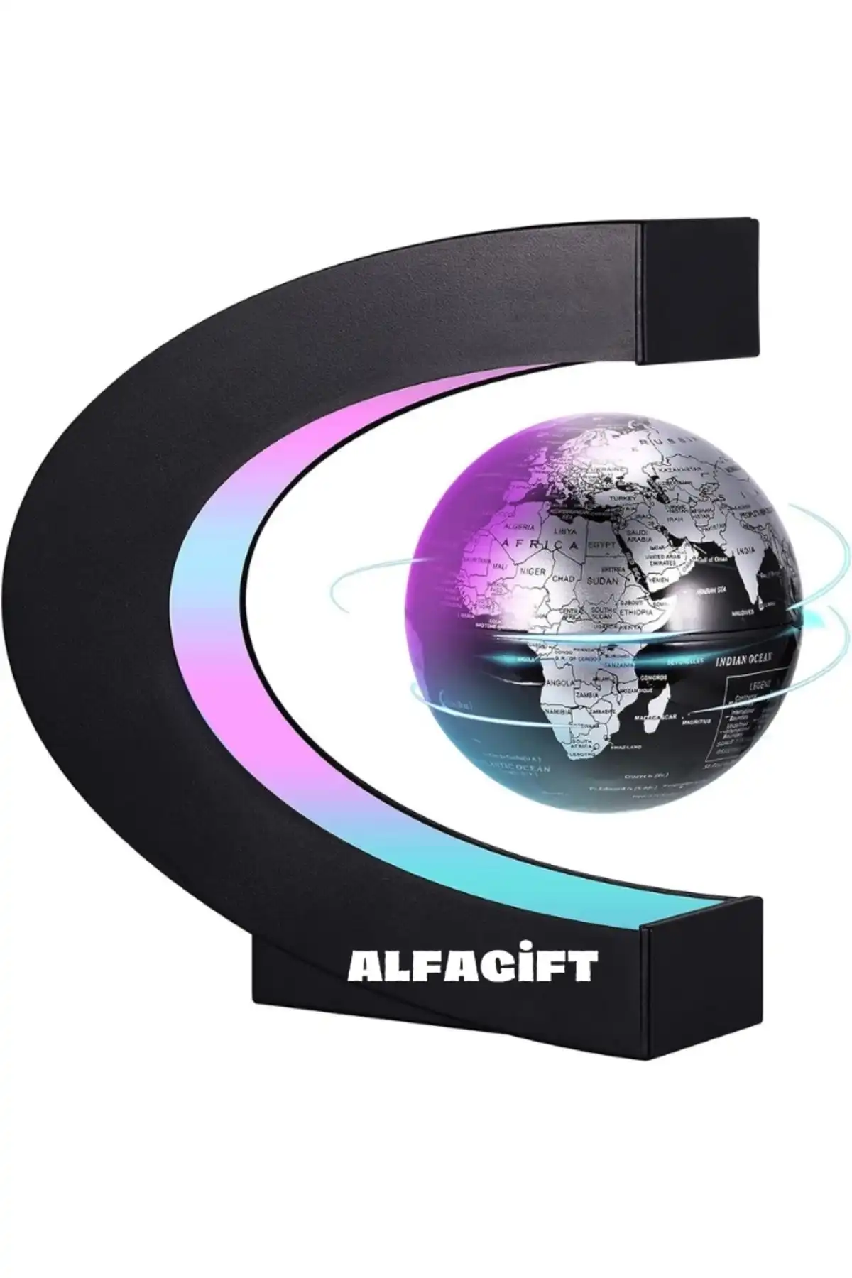 ALFAGİFT Dekoratif Manyetik Sihirli Dünya Küresi ile Mekanınıza Şıklık Katın