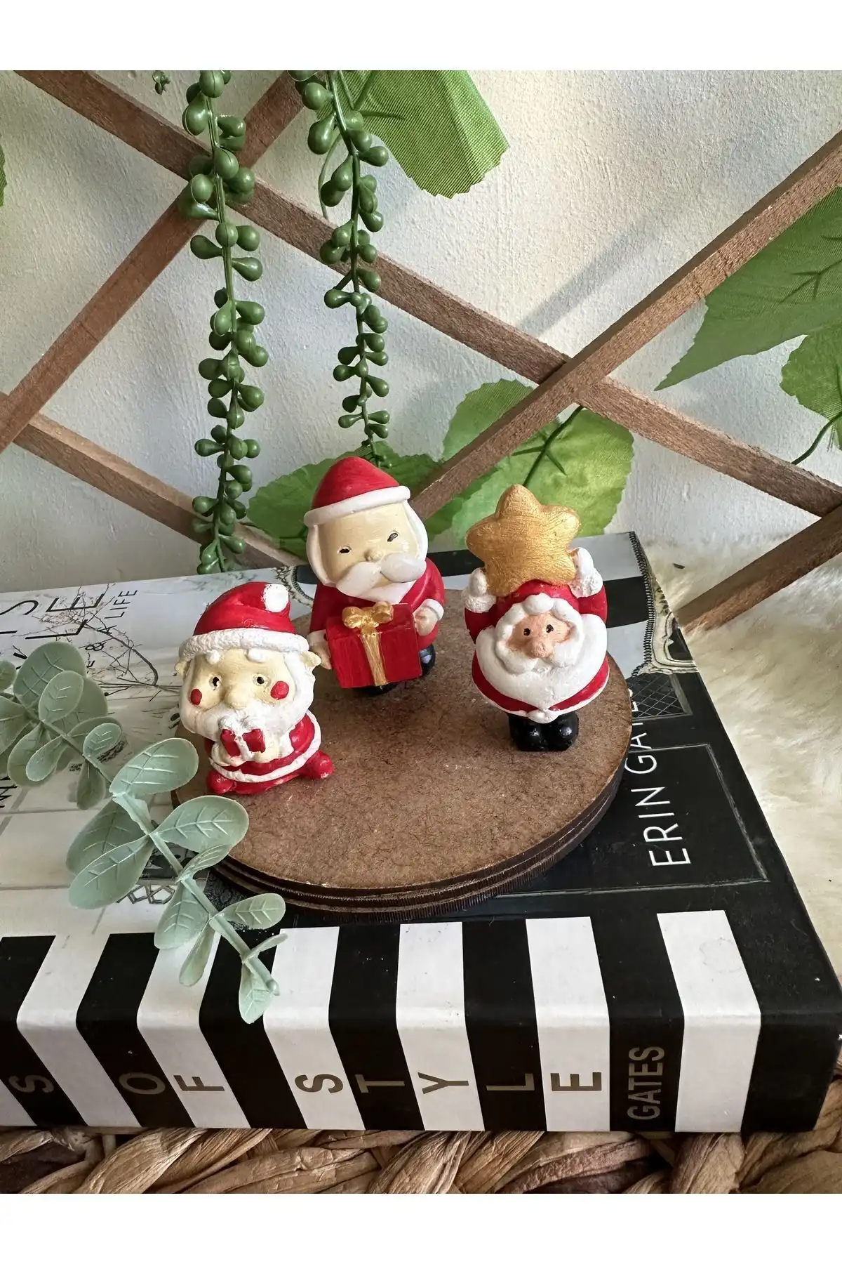 Evdeki Atölyem 3'lü Noel Baba Yılbaşı Biblo Dekorasyonu İncelemesi