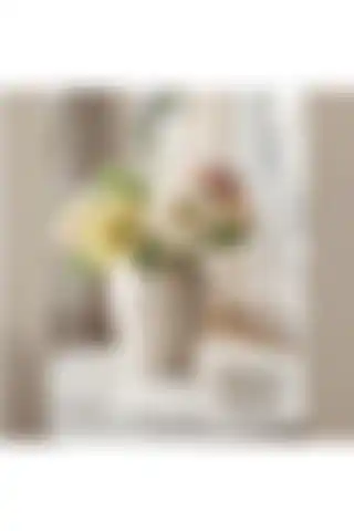 Lui Tasarım İskandinav Tarzı Sade 15 Cm Kırık Beyaz Seramik Vazo 15 Cm Küçük Boy Bohem Ahşap Dekorasyon