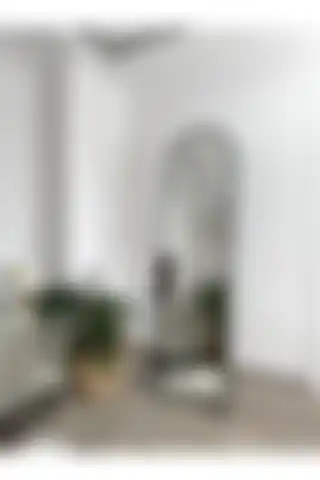 EFFE YAPI DEKOR Siyah Metal Çerçeveli 180x50 Cm Oval Boy Aynası ( Ayaksız )