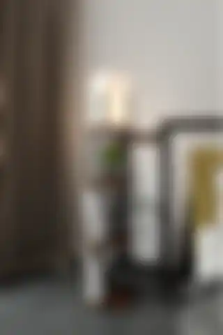 messer Raflı Lambader Barok Ceviz