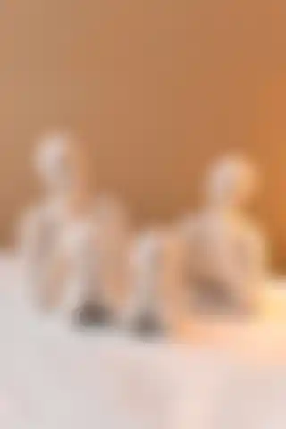 LALEZEN HOME 4 Kişilik Beton Heykel Obje Biblo Aile