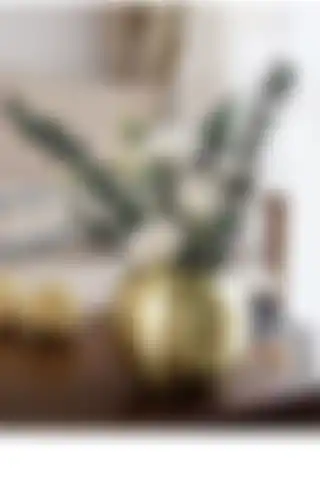 Lui Tasarım Paşabahçe Gold Fanus Cam Vazo Dekoratif