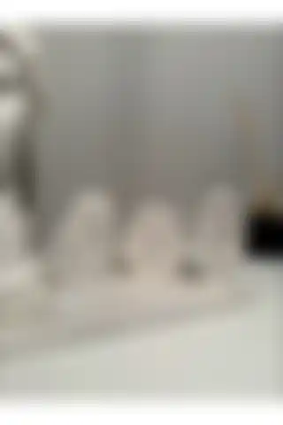 Bautinq Store İskandinav Minimal Face 3'lü Beton Obje Dekoratif Yüz