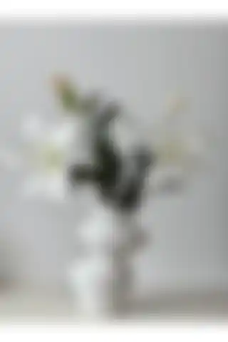 AYSA HOME DECOR Seramik Beyaz Kaya Vazo ile Evinize Modern Bir Dokunuş Katın
