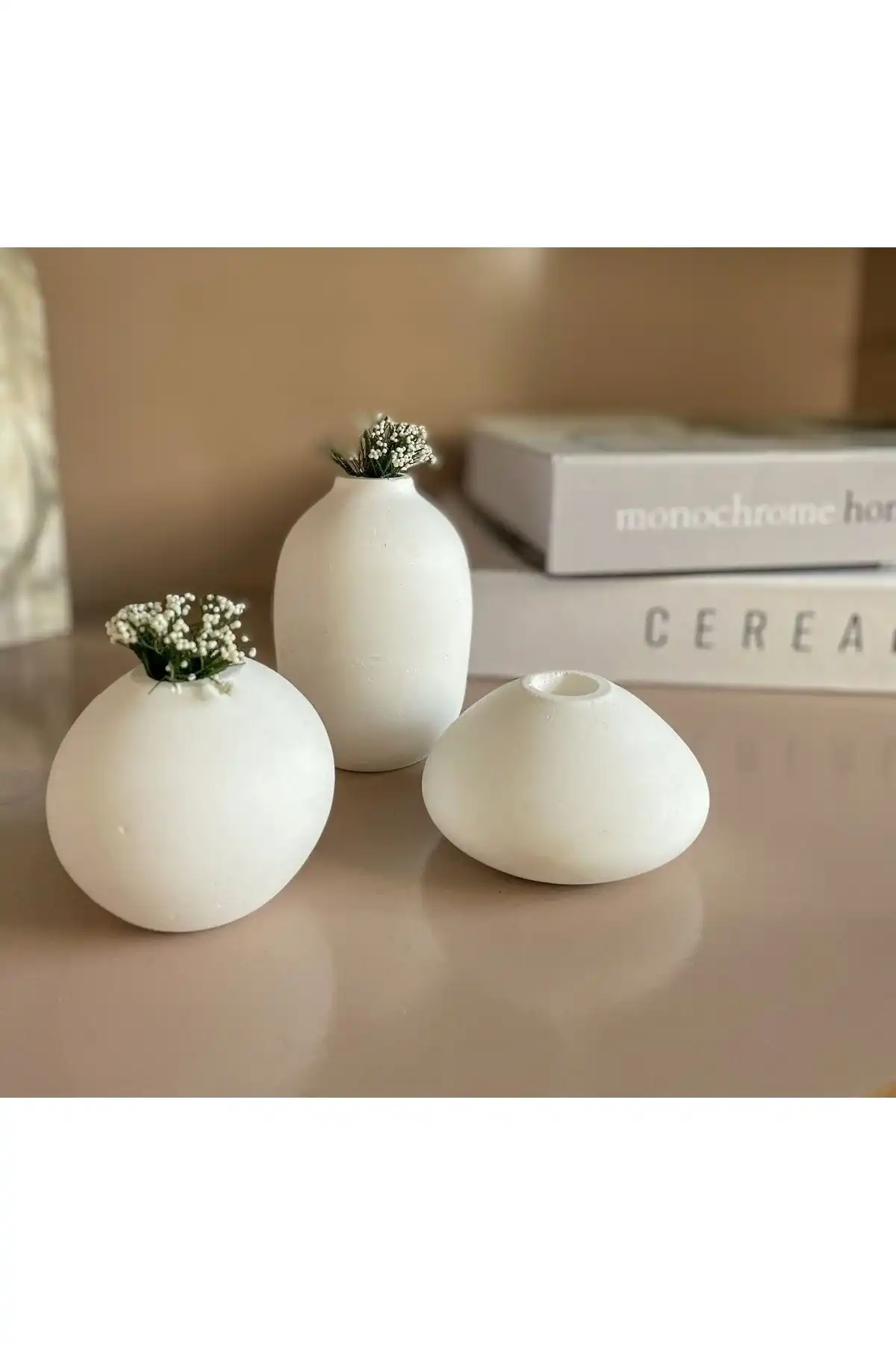LİNECRAFT 3'lü Minimal Bohem Vazo Set ile Ev Dekorasyonunuzu Geliştirin