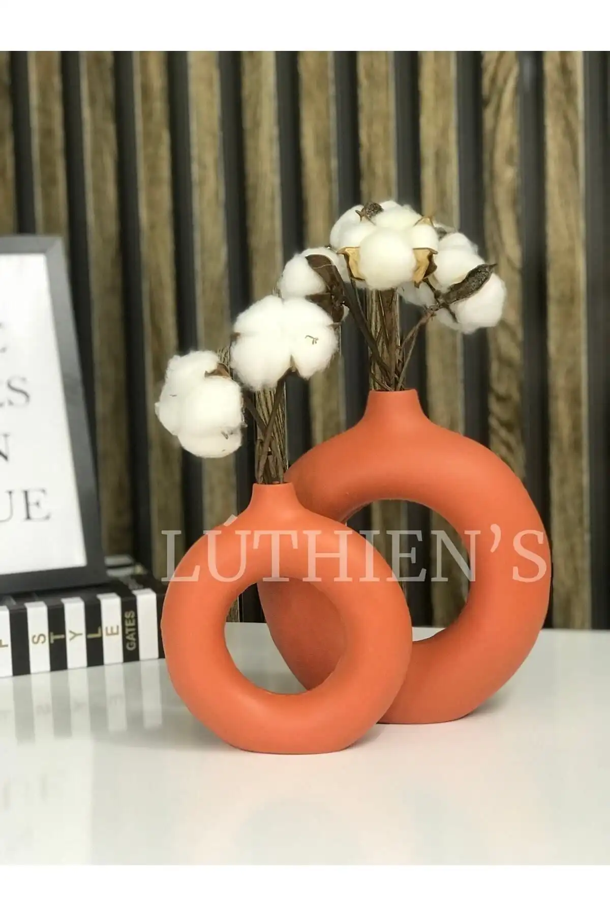 Luthien Bohem Halka İkili Vazo: Şıklık ve Fonksiyonalite