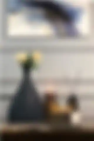 AstreHome Siyah Seramik Asimetrik El Yapımı Vazo ile Modern Tasarım
