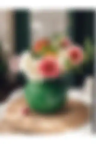 Lui Tasarım Paşabahçe Altın Yaldızlı Yeşil Fanus Cam Vazoya Göz Atın