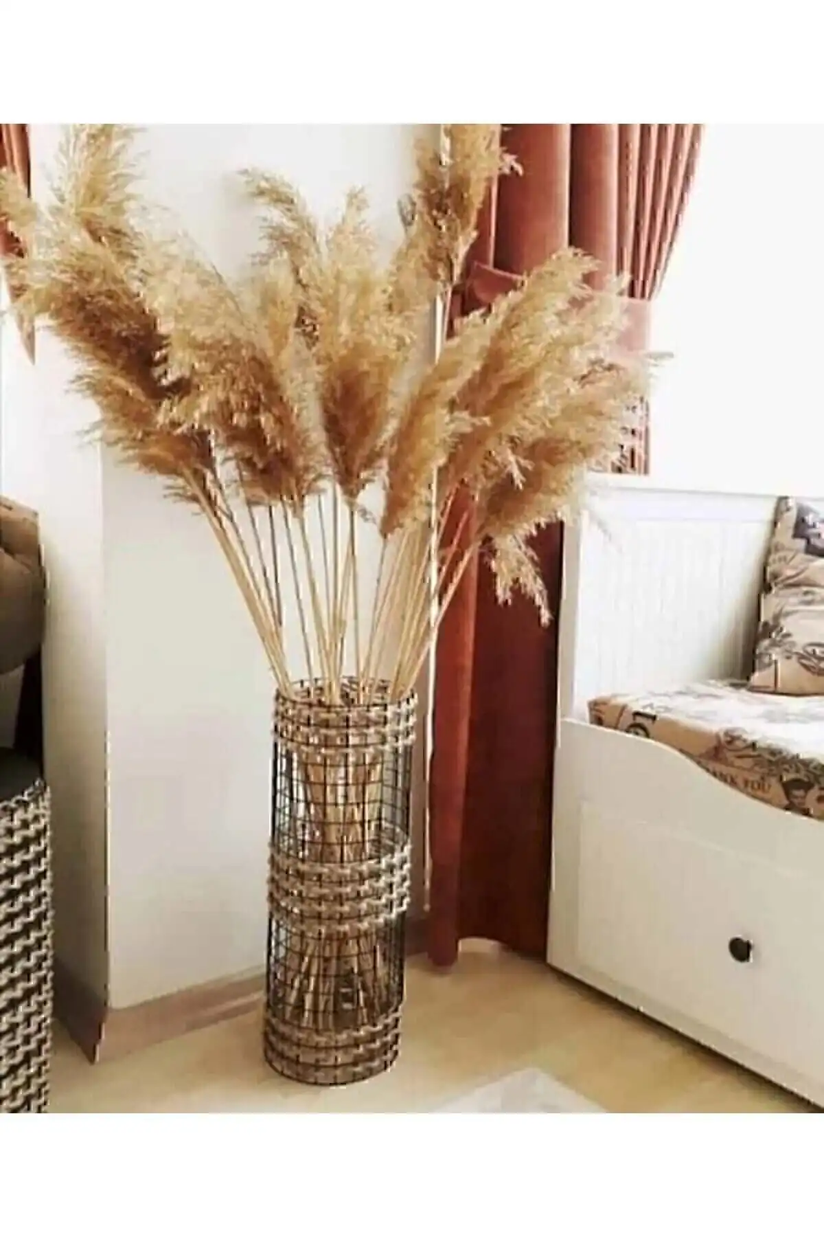 DİLAY HOME DESIGN El Yapımı Jüt Hasır Metal Tel Vazosu İncelemesi