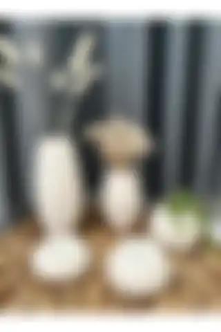 MİMİKRİ HOME Dekoratif 5’li Çiçeklik Vazo Mumluk ile Modern Estetik