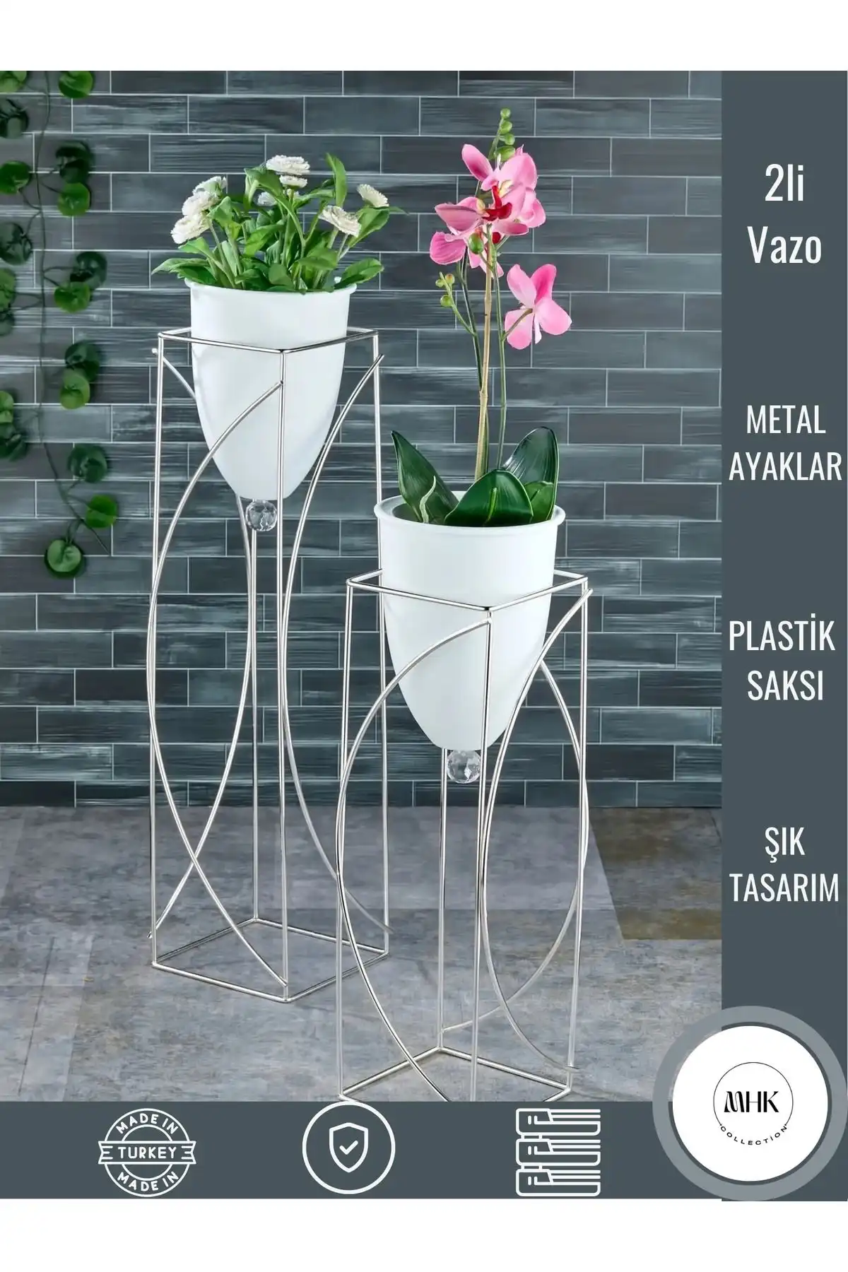 MHK Collection Metal Beyaz Dekoratif Ayaklı Saksı İncelemesi ve Özellikleri