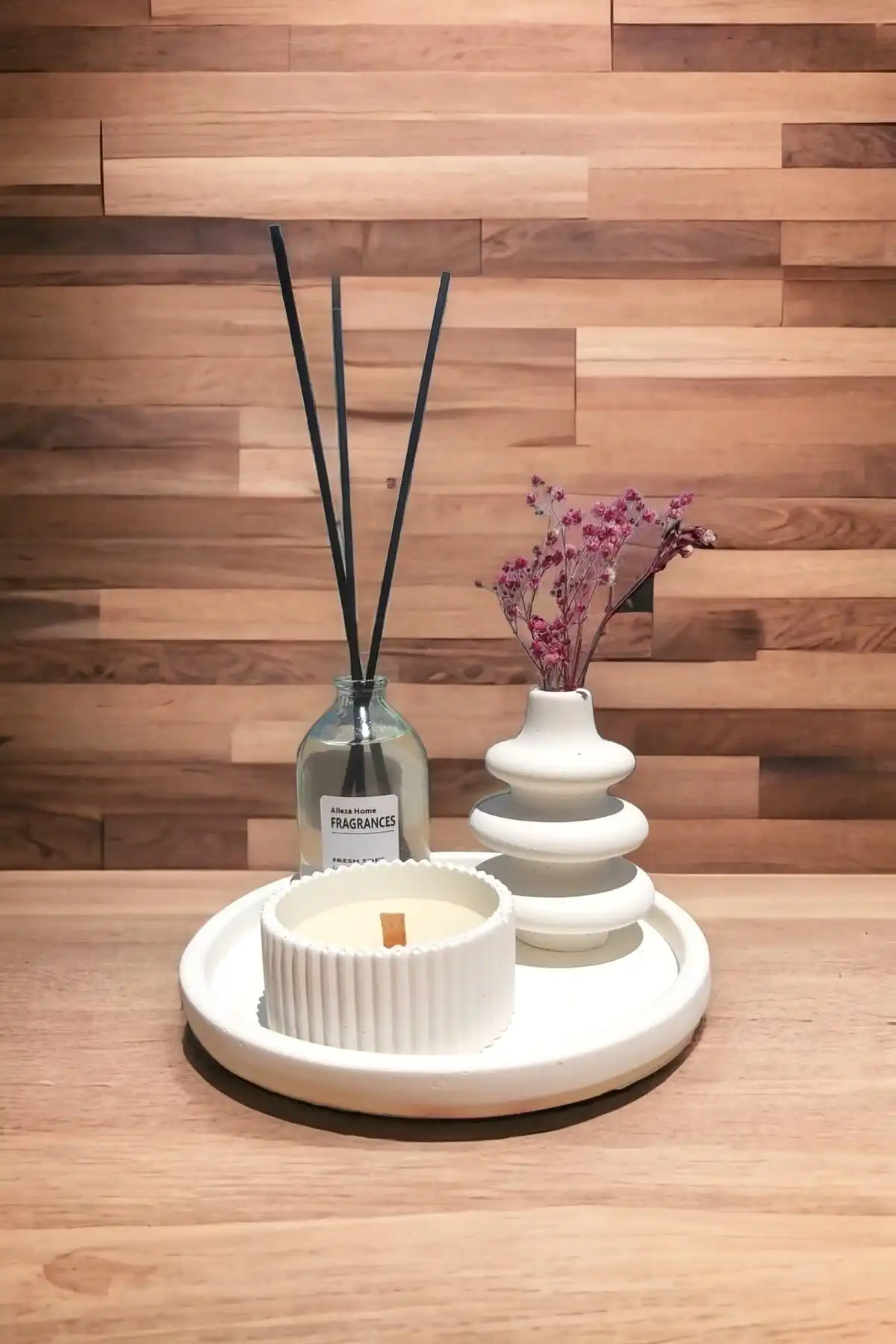 Şık ve Dekoratif ALLEZA HOME Oda Kokusu Vazo Seti ile Evinizi Yenileyin