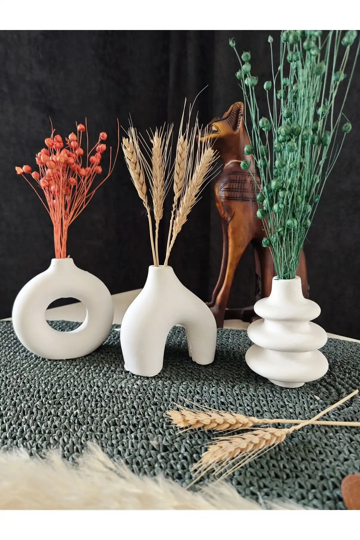 Akronistone İskandinav Tarzı 3'lü Minimal Vazo Setinin Özellikleri